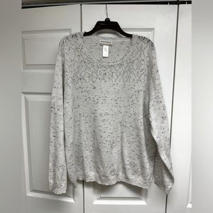 White Alfred Dunner sweater